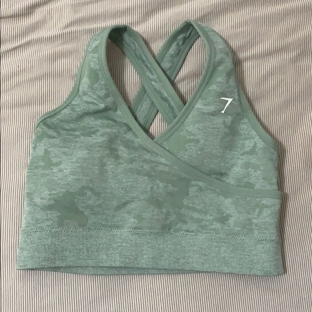 Gymshark Camo sports bra Medium